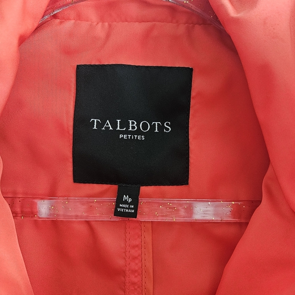 NWOT Talbots Petite Hooded Water Resistant Anorak Rain Jacket/Coat - Picture 13 of 16